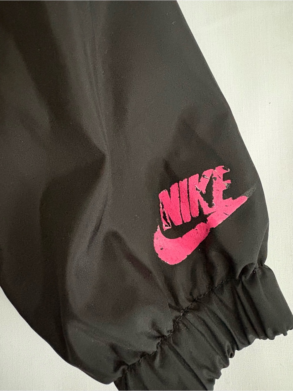 Nike Black Jacket with Hot Pink Hooded Lining & Logo - Picture 2 of 3